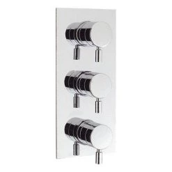 Crosswater - Design Triple Concealed Thermostatic Shower Valve - DE2000RC