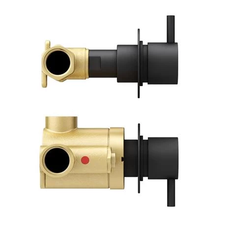 Arezzo Matt Black Concealed Individual Stop Tap + Thermostatic Control Shower Valve 5 Arezzo Matt Black Concealed Individual Stop Tap + Thermostatic Control Shower Valve - Image 3