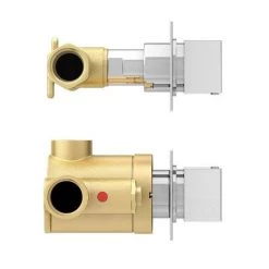 Milan Concealed Individual Stop Tap + Thermostatic Control Shower Valve 13 Milan Concealed Individual Stop Tap + Thermostatic Control Shower Valve -Shower Valves Sales Store EG AZ 36AS d5 460