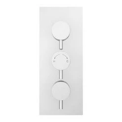 Cruze Triple Round Concealed Thermostatic Shower Valve with Diverter - Chrome -Shower Valves Sales Store EG AZ 38AR n d1 460