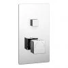 Milan Twin Modern Square Push-Button Concealed Shower Valve -Shower Valves Sales Store EG PB 01S np1