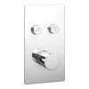 Cruze Twin Modern Round Push-Button Shower Valve with 2 Outlets -Shower Valves Sales Store EG PB 02R np