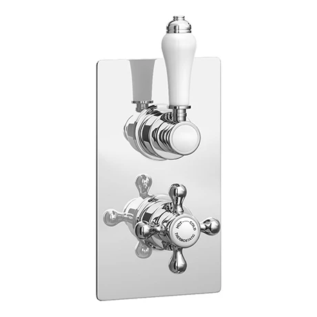 Thames Traditional Twin Concealed Thermostatic Shower Valve 3 Thames Traditional Twin Concealed Thermostatic Shower Valve