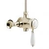 Heritage - Ryde Single Control Exposed Mini Valve With Top Outlet - Vintage Gold -Shower Valves Sales Store Heritage Ryde Single Control Exposed Mini Valve With Top Outlet Vintage Gold n p