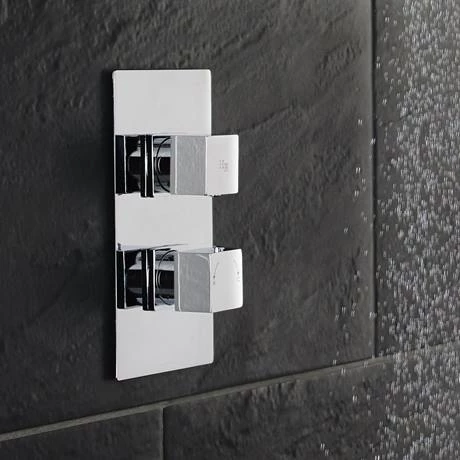 Hudson Reed Kubix Twin Concealed Thermostatic Shower Valve - A3013 4 Hudson Reed Kubix Twin Concealed Thermostatic Shower Valve - A3013 - Image 2