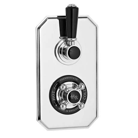 Hudson Reed Topaz Black Twin Concealed Thermostatic Shower Valve - BTSVT002 3 Hudson Reed Topaz Black Twin Concealed Thermostatic Shower Valve - BTSVT002