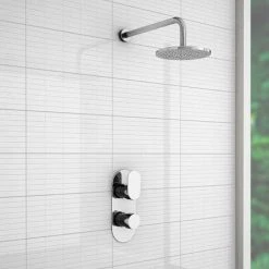 Bosa Modern Twin Concealed Thermostatic Shower Valve -Shower Valves Sales Store LSV91 detail2 460