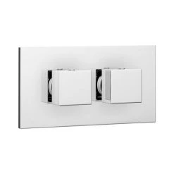 Milan Square Thermostatic 3 Way Concealed Shower Valve with Diverter - Chrome -Shower Valves Sales Store MIL3WSV n d2 460