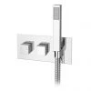 Milan Modern Square Concealed Thermostatic 2-Way Shower Valve with Handset -Shower Valves Sales Store MIL51VH P