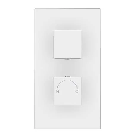 Milan Twin Square Concealed Shower Valve with Diverter - Chrome 7 Milan Twin Square Concealed Shower Valve with Diverter - Chrome - Image 5