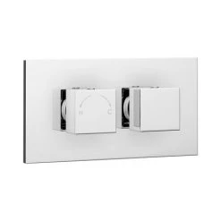 Milan Twin Square Concealed Shower Valve with Diverter - Chrome 13 Milan Twin Square Concealed Shower Valve with Diverter - Chrome -Shower Valves Sales Store MISVC01D n d2 460