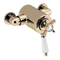 Bristan - 1901 Exposed Dual Control Thermostatic Shower Valve - Gold - N2-CSHXVO-G