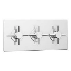 Pablo Triple Crosshead Concealed Thermostatic Shower Valve - Chrome -Shower Valves Sales Store PBSV3 d3 460