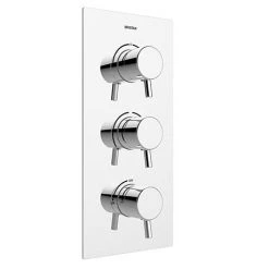 Bristan - Prism Thermostatic Recessed Dual Control Shower Valve with Integral Diverter - PM2-SHC3DIV-C
