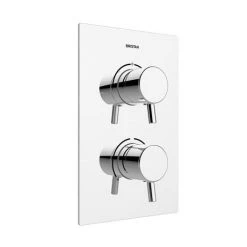 Bristan - Prism Thermostatic Recessed Dual Control Shower Valve with Integral Diverter - PM2-SHCDIV-C