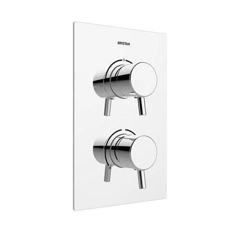 Bristan - Prism Thermostatic Recessed Dual Control Shower Valve with Integral Diverter - PM2-SHCDIV-C 3 Bristan - Prism Thermostatic Recessed Dual Control Shower Valve with Integral Diverter - PM2-SHCDIV-C