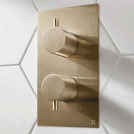 Crosswater MPRO Thermostatic Shower Valve with 2-Way Diverter - Brushed Brass - PRO1510RF+ 4 Crosswater MPRO Thermostatic Shower Valve with 2-Way Diverter - Brushed Brass - PRO1510RF+ - Image 2