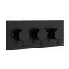 Crosswater MPRO Triple Concealed Thermostatic Shower Valve - Matt Black - PRO2001RM+ -Shower Valves Sales Store PRO2001RM P