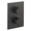 Crosswater - Matt Black MPRO Crossbox 1 Outlet Trim & Levers Finishing Kit -Shower Valves Sales Store PROCB1000LBPM P1