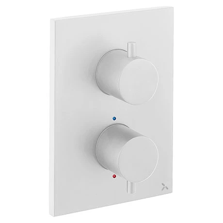 Crosswater - Matt White MPRO Crossbox 3 Outlet Trim & Levers Finishing Kit 3 Crosswater - Matt White MPRO Crossbox 3 Outlet Trim & Levers Finishing Kit