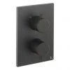 Crosswater - Matt Black MPRO Crossbox 3 Outlet Trim & Levers Finishing Kit
