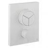 Crosswater MPRO Crossbox Push Matt White 3 Outlet Trim Set -Shower Valves Sales Store PROCBPUSH2500LBPW P