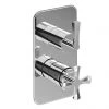 Burlington Riviera Chrome Art Deco 1 Outlet Thermostatic Concealed Shower Valve 2 Burlington Riviera Chrome Art Deco 1 Outlet Thermostatic Concealed Shower Valve -Shower Valves Sales Store R1SV CHR P 1