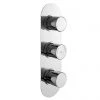 Hudson Reed Round Triple Concealed Thermostatic Shower Valve with Diverter - RNDTR03 1 Hudson Reed Round Triple Concealed Thermostatic Shower Valve with Diverter - RNDTR03 -Shower Valves Sales Store RNDTR02 P 1