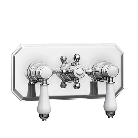 Trafalgar Traditional Triple Concealed Thermostatic Shower Valve with Diverter 4 Trafalgar Traditional Triple Concealed Thermostatic Shower Valve with Diverter - Image 2