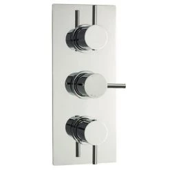 Nuie Quest Triple Concealed Thermostatic Shower Valve - Chrome - JTY314
