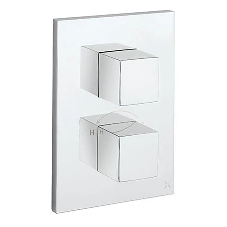 Crosswater - WaterSquare/Verge Crossbox 1 Outlet Trim & Levers - Chrome 3 Crosswater - WaterSquare/Verge Crossbox 1 Outlet Trim & Levers - Chrome